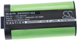 VHBW akkumulátor Logitech 533-000146-ot Logitech hangszóróhoz - Li-Ion 3400 mAh (888201484)