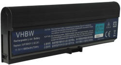 VHBW Notebook akkumulátor Acer 3UR18650F-3-QC-ZR1, 3UR18650Y-2-QC261 - 6600 mAh 11, 1 V Li-Ion, fekete (800104143)