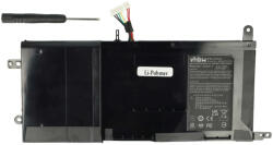 VHBW Notebook akkumulátor 6-87-P650S-4252, P650BAT-4, P6MBAT-4 - 4050 mAh 14, 8 V Li-polimer, fekete (800112258)