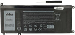 VHBW Notebook akkumulátor Dell 99NF2, 81PF3, 07FHHV, 7FHHV, 33YDH - 2300 mAh 15, 2 V Li-polimer, fekete (889001893)