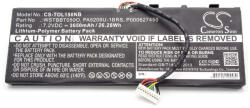 VHBW Notebook akkumulátor Toshiba PA5209U-1BRS, P000627450 - 3650 mAh 7, 2 V Li-polimer, fekete (800114915)