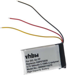 VHBW Akkumulátor JBL GSP072035 JBL hangszórót - Li-polimer 580 mAh (800116270)