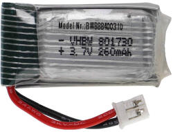 VHBW Modellkészítő eszköz akkumulátor - 260 mAh 3, 7 V Li-polimer, PH 2, 0 2P (888400310)