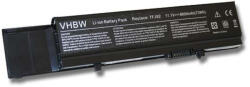VHBW Notebook akkumulátor Dell 312-0997, 04D3C, 0TXWRR, 04GN0G - 6600 mAh 11, 1 V Li-Ion, fekete (800103967)