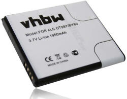 VHBW Mobiltelefon akkumulátor Alcatel BY80, CAB32E0000C1, CAB32E0000C2 - 1950 mAh 3, 7 V Li-Ion (800104367)