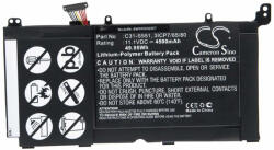 VHBW Notebook akkumulátor Asus S551LB-CJ046H, C31-S551, 3ICP7/65/80 - 4500 mAh 11, 1 V Li-polymer (888202357)