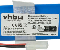 VHBW Akkumulátor - 3200 mAh, 14, 4 V, Li-Ion (889003329)