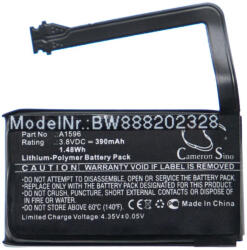 VHBW Vezeték nélküli fejhallgató akku Apple A1596-hoz - 390 mAh 3, 8 V Li-polimer (888202328)
