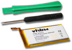 VHBW MP3-lejátszó akku Apple 616-0406, P11G73-01-S01, 616-0467 - 400 mAh 3, 7 V Li-polymer (800101892)