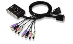 ATEN KVM суич ATEN CS682 - 4x USB A, 2x DVI, 4x 3.5mm jack (ATEN-CS682-AT) - hits
