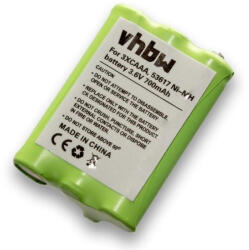 VHBW Rádióakku 3XCAAA-hoz - 700 mAh 3, 6 V NiMH (800106202)