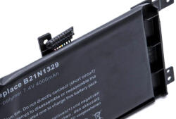 VHBW Notebook akkumulátor Asus 0B200-00840100, 0B200-00840000 - 4000 mAh 7, 4 V Li-polimer, fekete (800116601)
