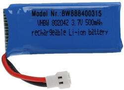 VHBW Modellkészítő eszköz akkumulátor - 500 mAh 3, 7 V Li-polimer, XH 2, 54 2P (888400315)