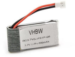 VHBW Modellkészítő eszköz akkumulátor Walkera CB100 4G6 5G6 HM 4#3B-hez - 600 mAh 3, 7 V Li-polimer, WALKERA (800116030)