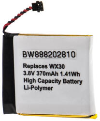 VHBW Motorola SNN5951A, SNN5950A, WX30 Okosóra Akkumulátor - 370 mAh 3, 8 V Li-polimer (888202810)