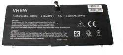 VHBW Notebook akkumulátor Lenovo 121500156, 11S121500 - 7400 mAh 7, 4 V Li-polimer, fekete (800107230)