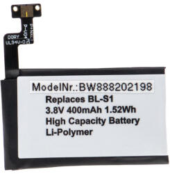 VHBW LG BL-S1 Okosóra Akkumulátor - 400 mAh 3, 8 V Li-polimer (888202198)
