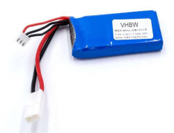VHBW Modellkészítő eszköz akkumulátor Revell 44140-hez - 1500 mAh 7, 4 V Li-polimer, Mini JST-dugó (800112182)