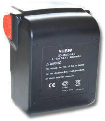 VHBW Elektromos kéziszerszámgép akkumulátor Max JPL914 betonacélt - 4000 mAh, 14, 4 V, Li-Ion (800105152)