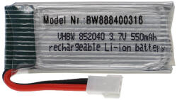 VHBW Modellkészítő eszköz akkumulátor - 550 mAh 3, 7 V Li-polimer, XH 2, 54 2P (888400316)