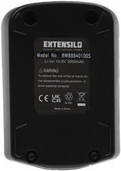 VHBW Elektromos kéziszerszámgép akkumulátor Metabo 6.254. 36, 6.255. 85, 6.254. 39, 6.254. 38 - 3000 mAh, 10, 8 V, Li-Ion (888401005)