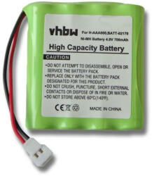 VHBW Babafigyelő elem Summer Infant Philips H-AAA600 - 700 mAh 4, 8 V NiMH (800102367)