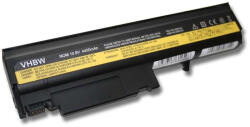 VHBW Notebook akkumulátor IBM 08K8196, 08K8195, 08K8194, 08K8197 - 4400 mAh 10, 8 V Li-Ion, fekete (106161092)
