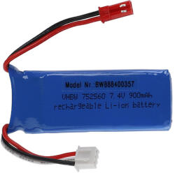 VHBW Modellkészítő eszköz akkumulátor - 900 mAh 7, 4 V Li-polimer, BEC (888400357)