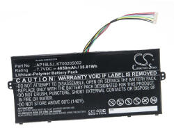VHBW Notebook akkumulátor Acer AP16L5J, KT00205002 - 4650 mAh 7, 7 V Li-polymer (888202314)