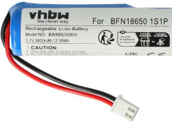 VHBW Akkumulátor Leifheit BFN18650 1S1P-hez - 3400 mAh, 3, 7 V, Li-Ion (888200805)