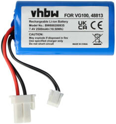 VHBW Akkumulátor Vorwerk 48813-hoz - 2500 mAh, 7, 4 V, Li-Ion (888200935)