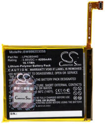 VHBW Mobiltelefon akkumulátor Crosscall LPN385440 - 4200 mAh 3, 85 V Li-polymer - Okostelefon akkumulátor (888203056)