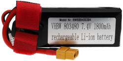 VHBW Modellkészítő eszköz akkumulátor - 1800 mAh 7, 4 V Li-polimer, XT60 (888400394)