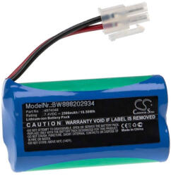VHBW Akkumulátor Severin Chill 4874048-hoz - 2500 mAh, 7, 4 V, Li-Ion (888202934)