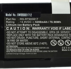 VHBW Akkumulátor Rowenta RS-RT900817-hez - 5200 mAh, 14, 8 V, Li-Ion (889001712)