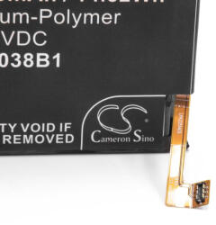 VHBW Mobiltelefon akkumulátor Alcatel TLp038B1, CAC3860004C1 - 3850 mAh 3, 85 V Li-polymer (888100321)