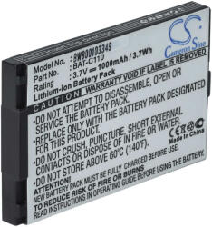 VHBW Senior mobiltelefon akkumulátor az Emporia BAT-C110-hez - 1000 mAh 3, 7 V Li-Ion - Okostelefon akkumulátor (800103349)