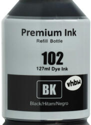 VHBW Epson C13T03R140 Fekete Utántöltő Tinta, 102 Dye, 127 ml (889002185)