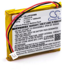 VHBW Babafigyelő elem Luvion JS803438-hoz - 1000 mAh 3, 7 V Li-polimer (800117581)