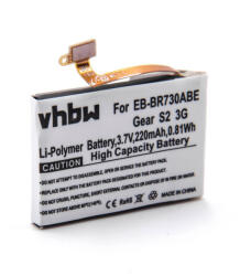 VHBW Samsung GH43-04538B, EB-BR730ABE Okosóra Akkumulátor - 220mAh, 3.7V, Li-polimer (800116851)
