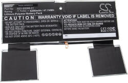 VHBW Notebook akkumulátor Google A70-hez - 6200 mAh 7, 7 V Li-polimer (888202510)