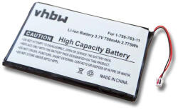 VHBW MP3-lejátszó akku Sony 1-756-763-11, 7Y19A60823, LIS1401-hez - 750 mAh 3, 7 V Li-polimer (800104039)