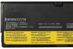 VHBW Notebook akkumulátor Lenovo 01AV425, 01AV422, 01AV423, 01AV424 - 2060 mAh 11, 4 V Li-polymer (889002258)
