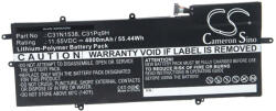VHBW Notebook akkumulátor Asus 0B200-02080000, C31N1538, C31Pq9H - 4800 mAh 11, 55 V Li-polimer, fekete (888202080)