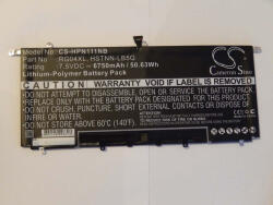 VHBW Notebook akkumulátor HP 734998-001, 734746-421, 734746-221 - 6750 mAh 7, 5 V Li-polimer, fekete (800107963)