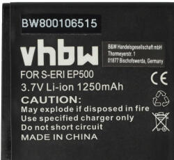 VHBW Mobiltelefon akkumulátor Sony-Ericsson EP500-hoz - 1250 mAh 3, 7 V Li-Ion - Okostelefon akkumulátor (800106515)