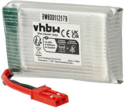 VHBW Modellkészítő eszköz akkumulátor Revell 23951-hez - 700 mAh 3, 7 V Li-polimer, Mini JST-dugó (800112179)