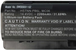 VHBW Notebook akkumulátor HP 807231-001, 806953-851, 805095-001, 804073-851 - 2200 mAh 14, 4 V Li-Ion (889001102)
