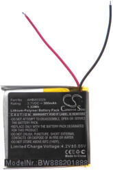 VHBW Vezeték nélküli fejhallgató akku Plantronics AHB403029-hez - 360 mAh 3, 7 V Li-polimer (888201888)