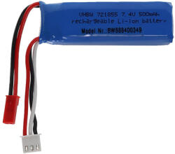 VHBW Modellkészítő eszköz akkumulátor - 500 mAh 7, 4 V Li-polimer, BEC (888400349)